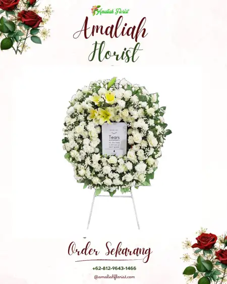 Krans Bunga Duka Wera